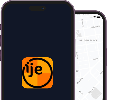 The Ije Partner app on two phones